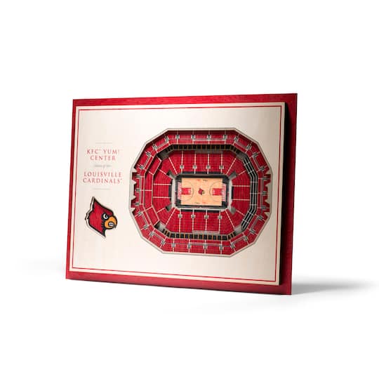 NCAA 5-Layer StadiumView Wall Art By Youthefan in Louisville Cardinals | 13" x 17" x .63" | Michaels®